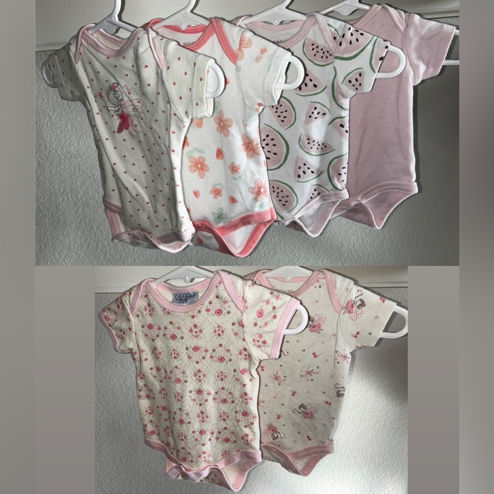 6 baby girl onesies